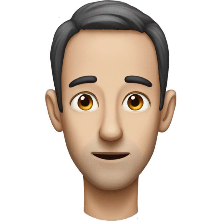 a person who has a long nose because he's lying emoji