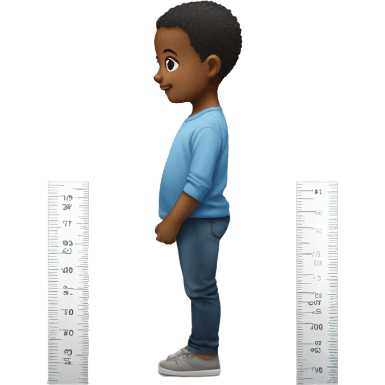 one baby measuring height
 emoji