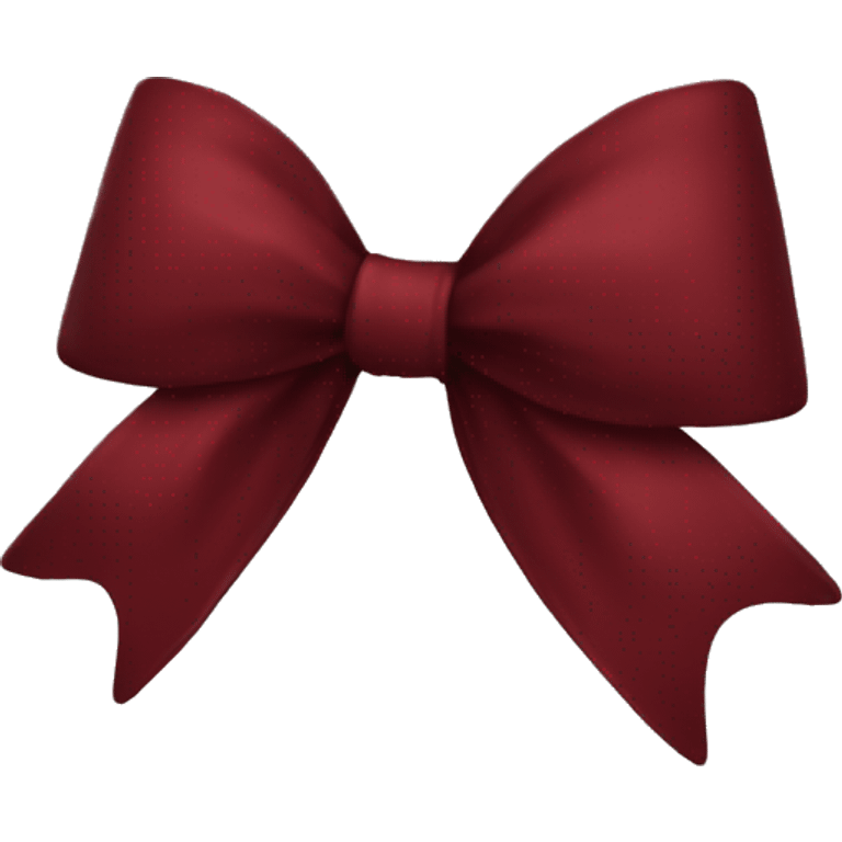 Dark red bow  emoji