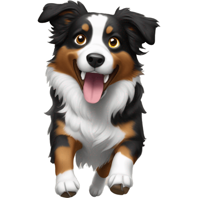 Anvil with Jumping Australian shepherd  emoji