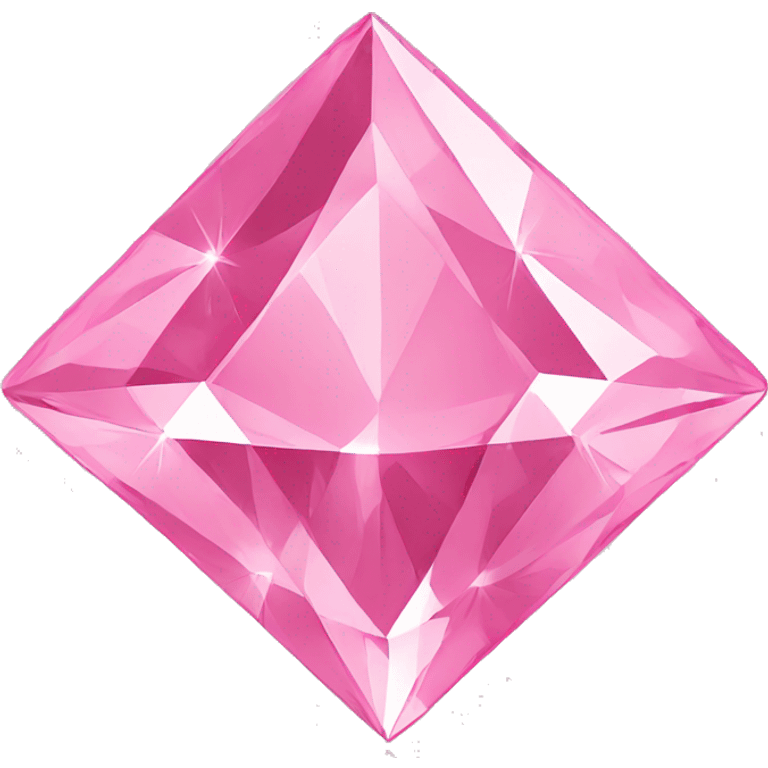 pink diamond with star emoji