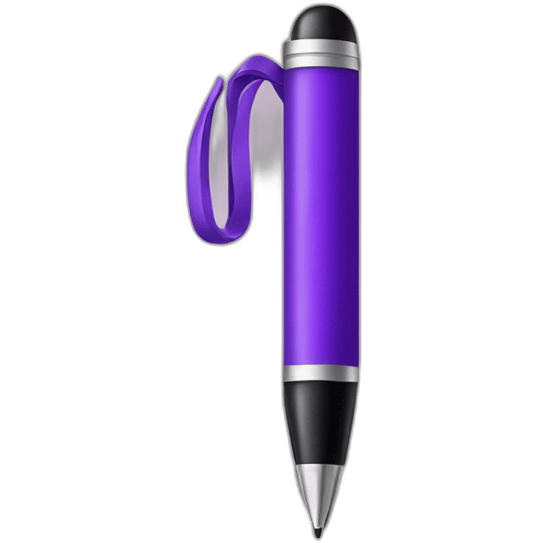 purple pen emoji