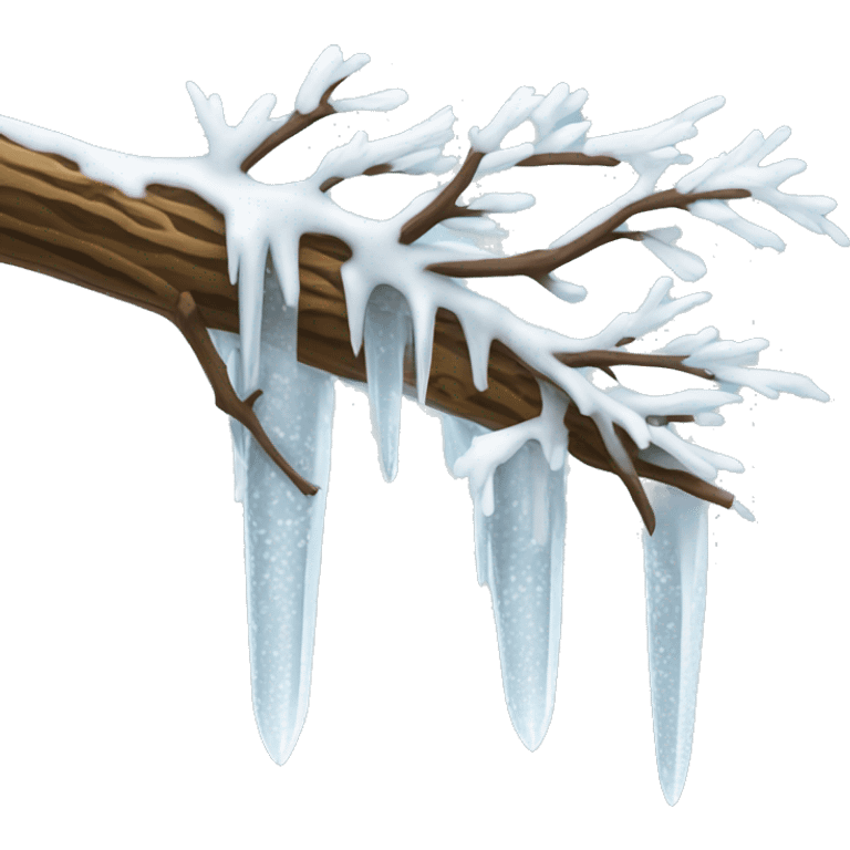 white icicle on branch emoji