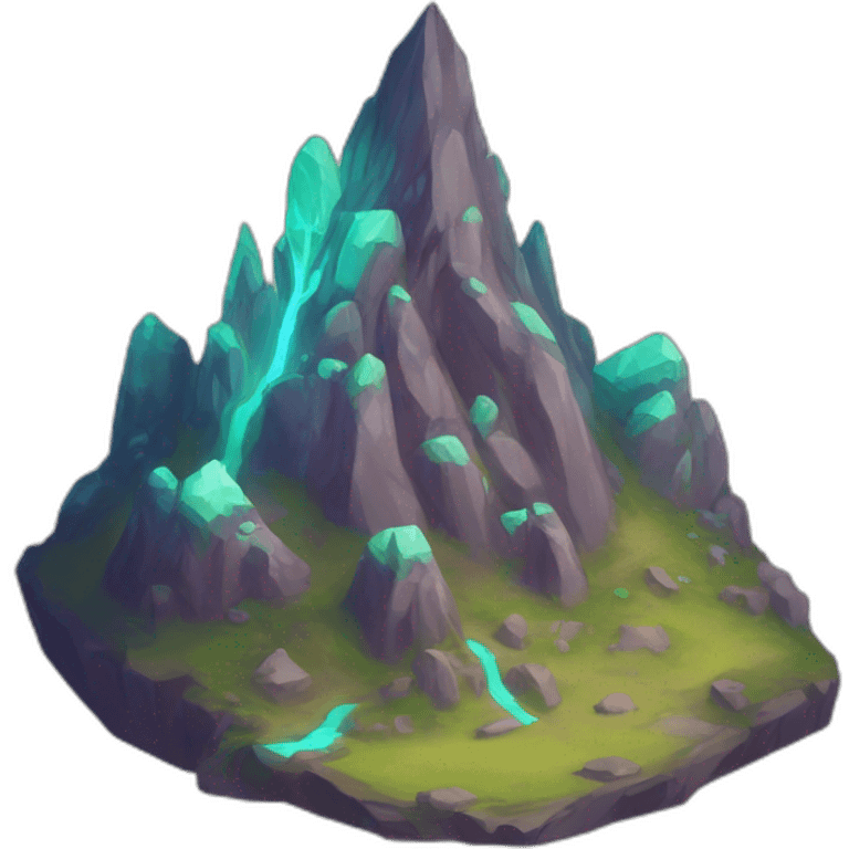 alien mountain creature scifi roguelike rpg style inspired by slay the spire digital art emoji