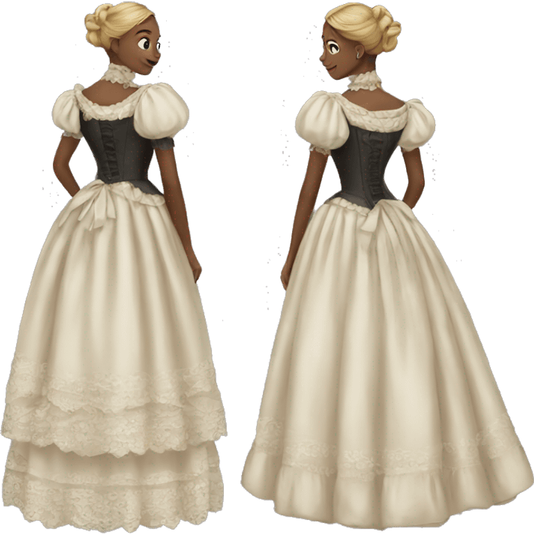 Victorian dress emoji