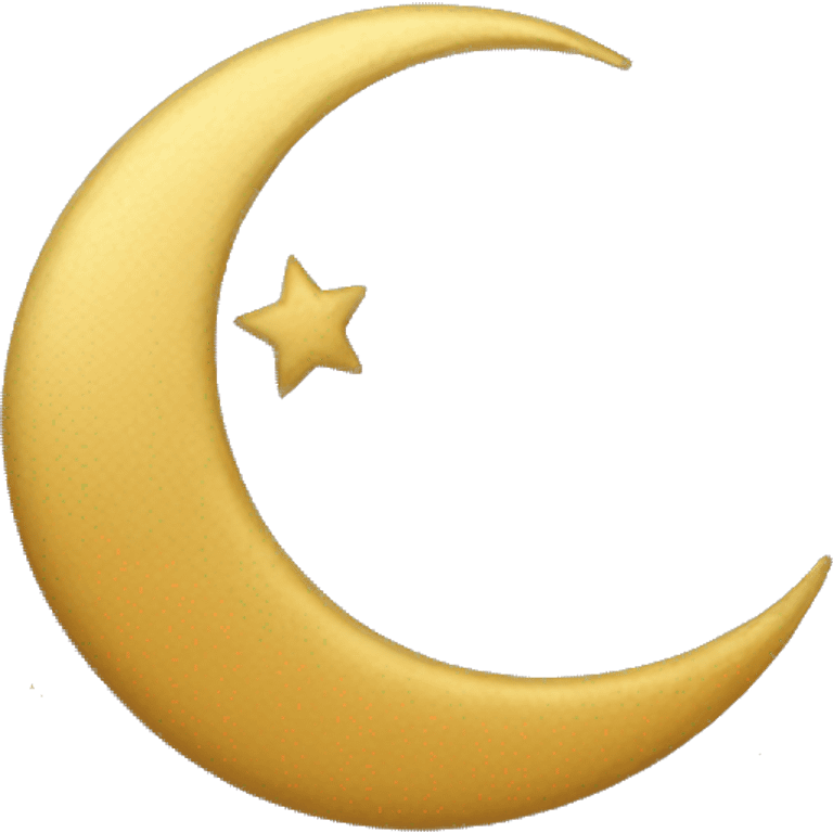 golden crescent moon sleeping emoji