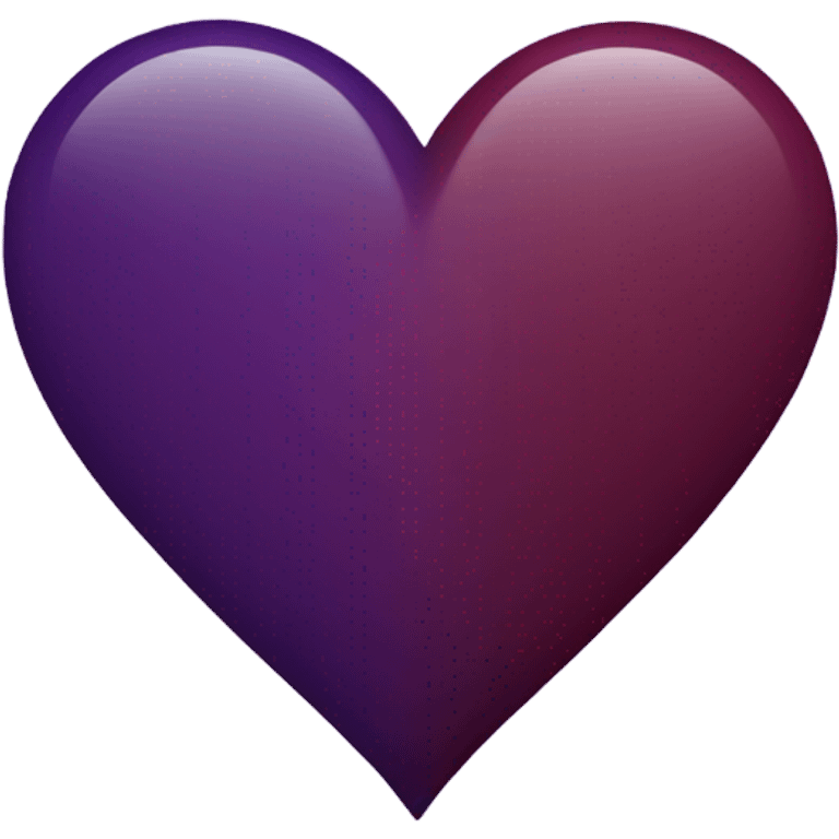 Maroon/purple heart emoji