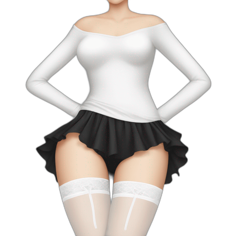 white-knickers-white-stockings-black-skirt emoji