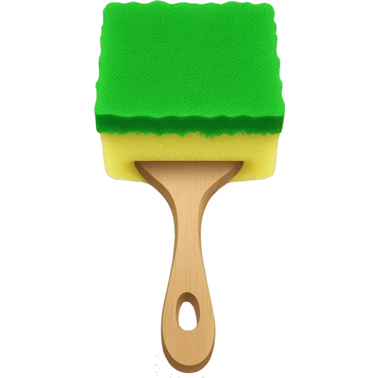 green flat square dish sponge emoji