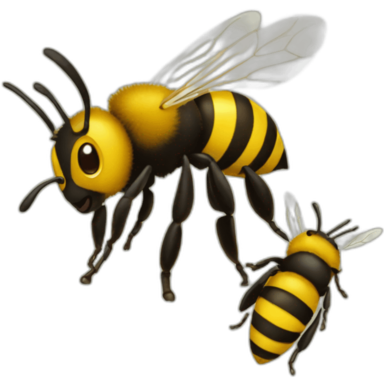 Bees emoji