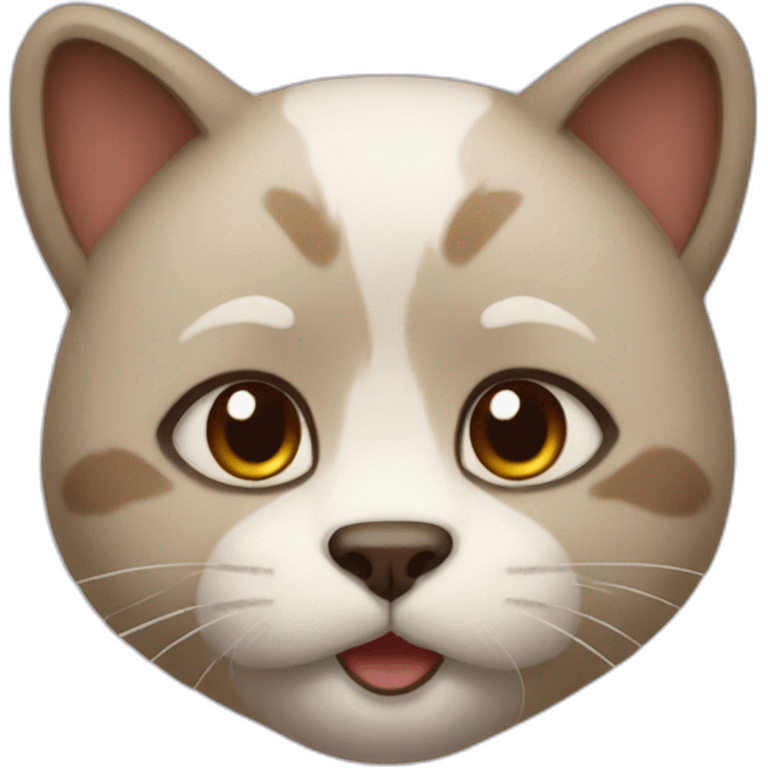 Cat bear hybrid emoji