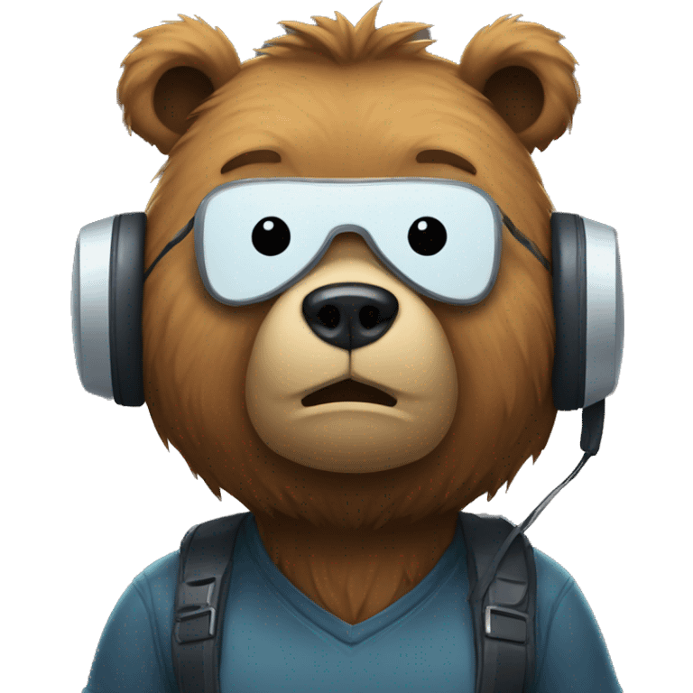 bear gamer sad emoji