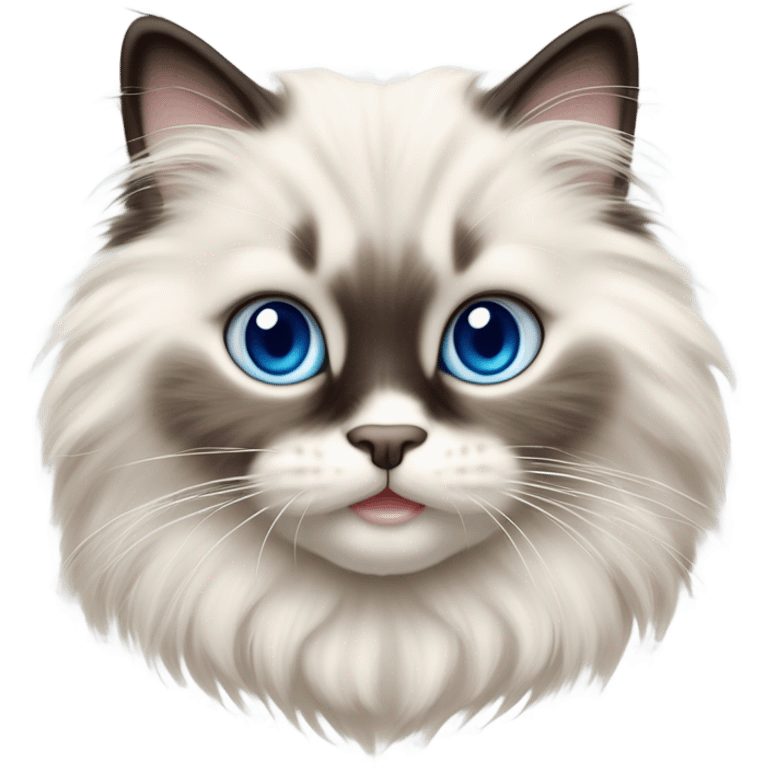 cute ragdoll kitten emoji