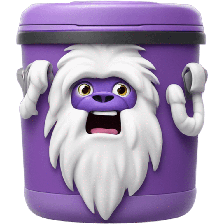 Plum purple yeti cooler emoji