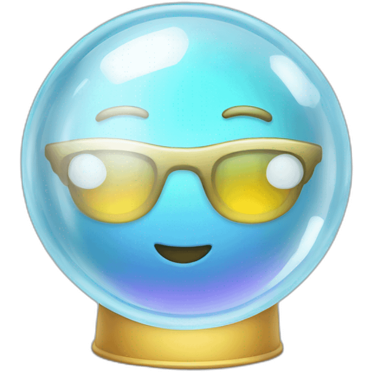 Electric bubble glass  emoji