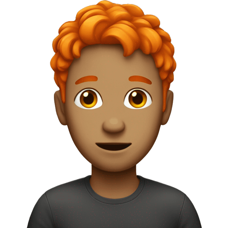 red person with orange hair emoji