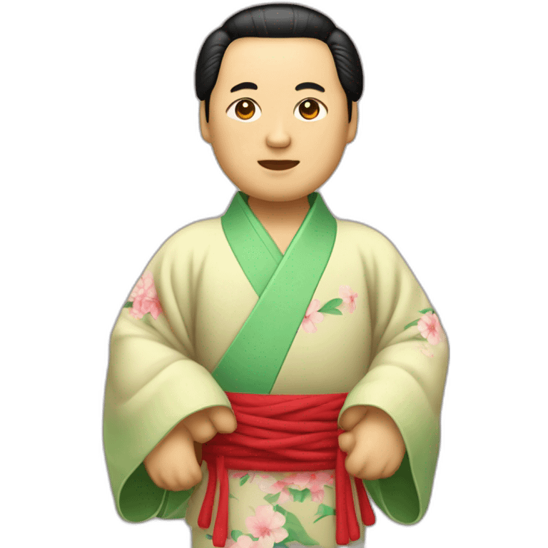 Mao zedong wearing kimono emoji