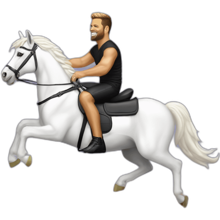 Ricky-Martin-Rides-Rainbow-WhiteUnicorn emoji