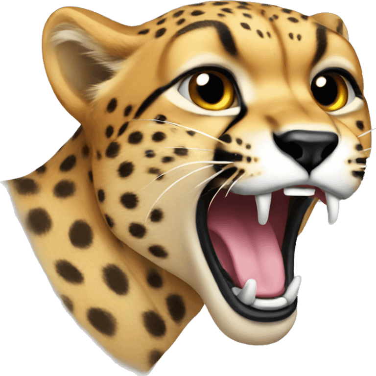 Cheetah roaring  emoji