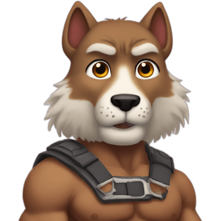 the rock furry emoji