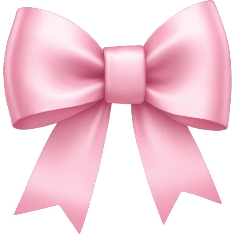 light pink ribbon bow emoji