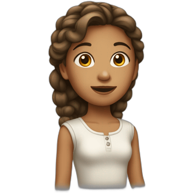 Une fille qui fait du tam-tam emoji