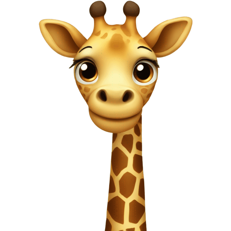 Cute giraffe emoji