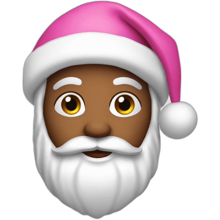 Pink Santa Claus emoji