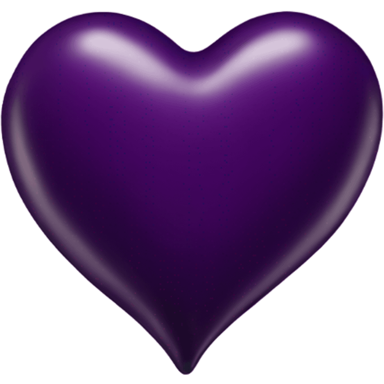 Aubergine colored heart emoji