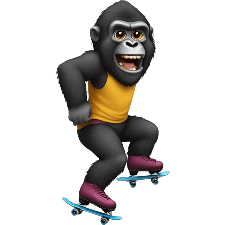 skating-gorilla-short emoji