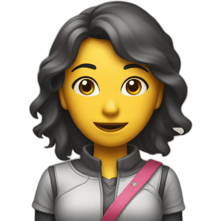 Chica recibe recompensa dinero emoji