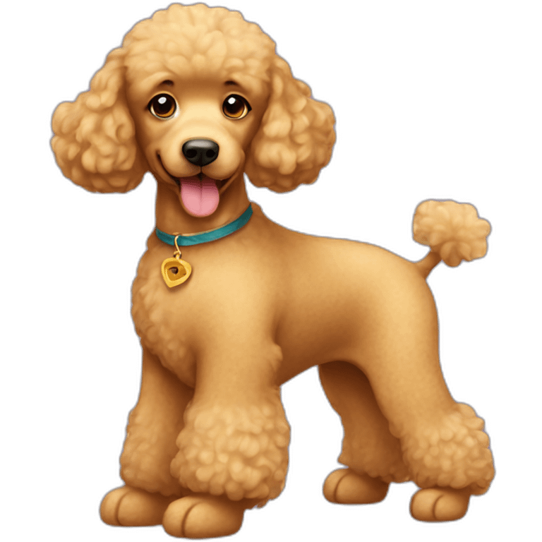 golden poodle with teddy bear haircut emoji