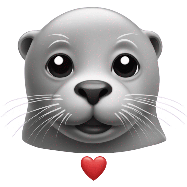 seal with hearts emoji