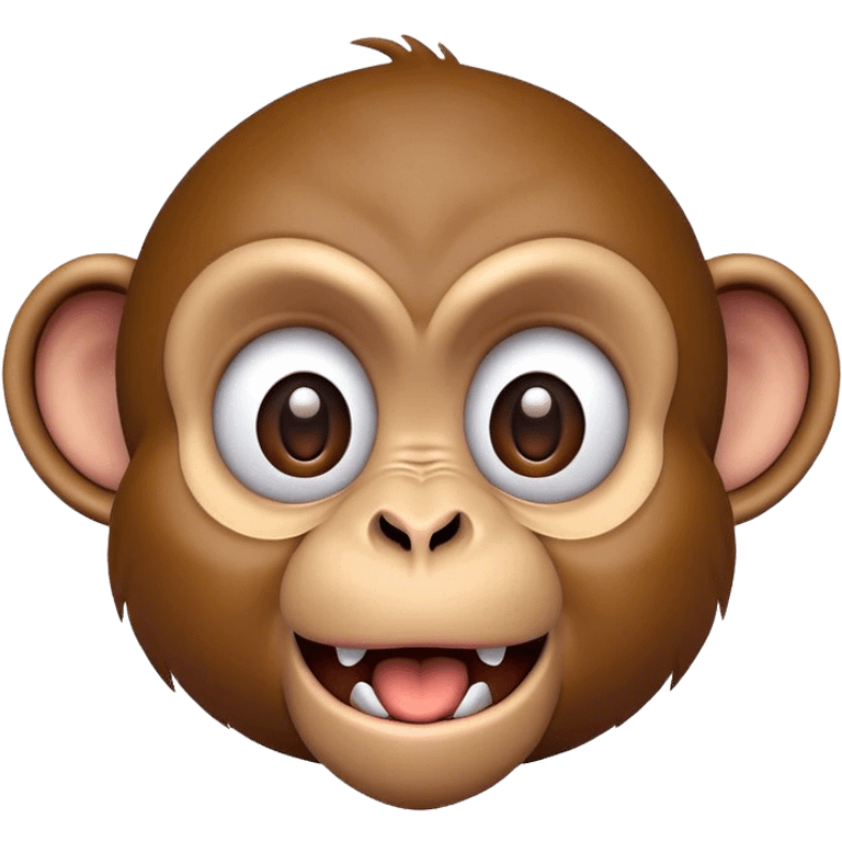 Crazy monkey emoji