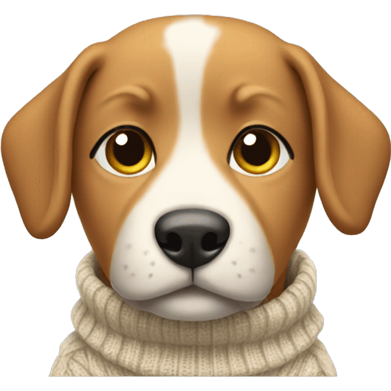 dog wearing sweater emoji