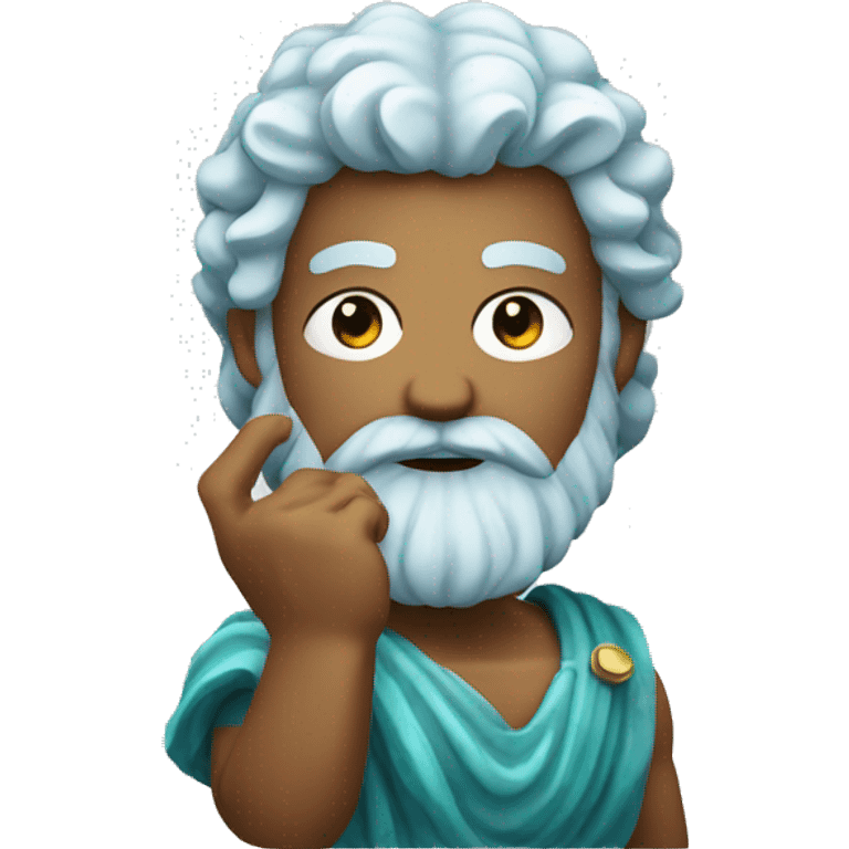 Poseidon holding a pill  emoji