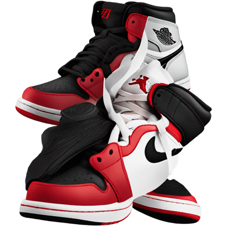 Air Jordan 1 bred  emoji