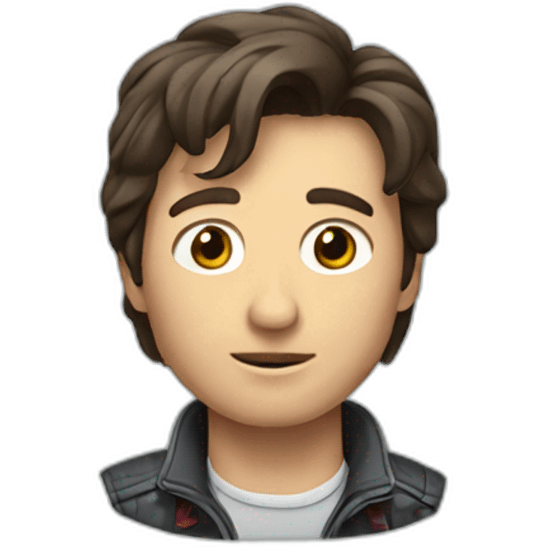 Marty McFly with Darker hair emoji