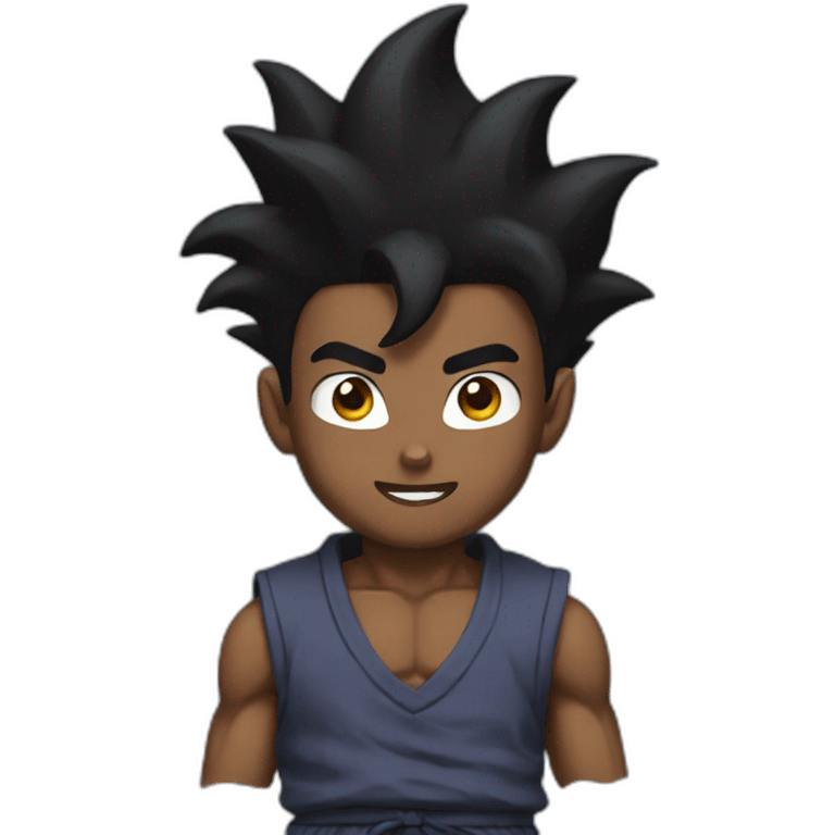 Black goku emoji