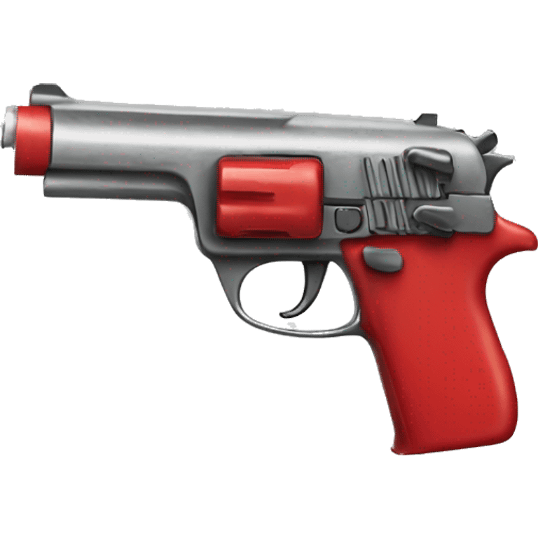 Red gun pistol emoji