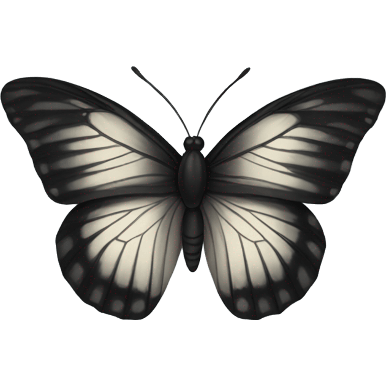 Black butterfly emoji