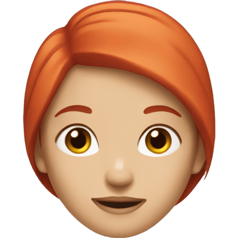 A girl with red hair  emoji