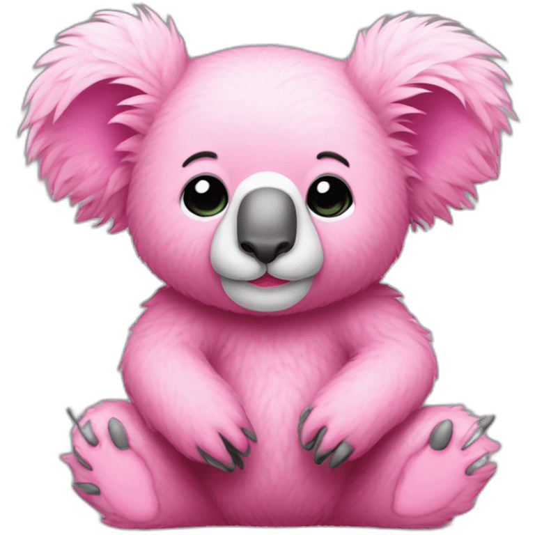 Pink koala of soft fur emoji