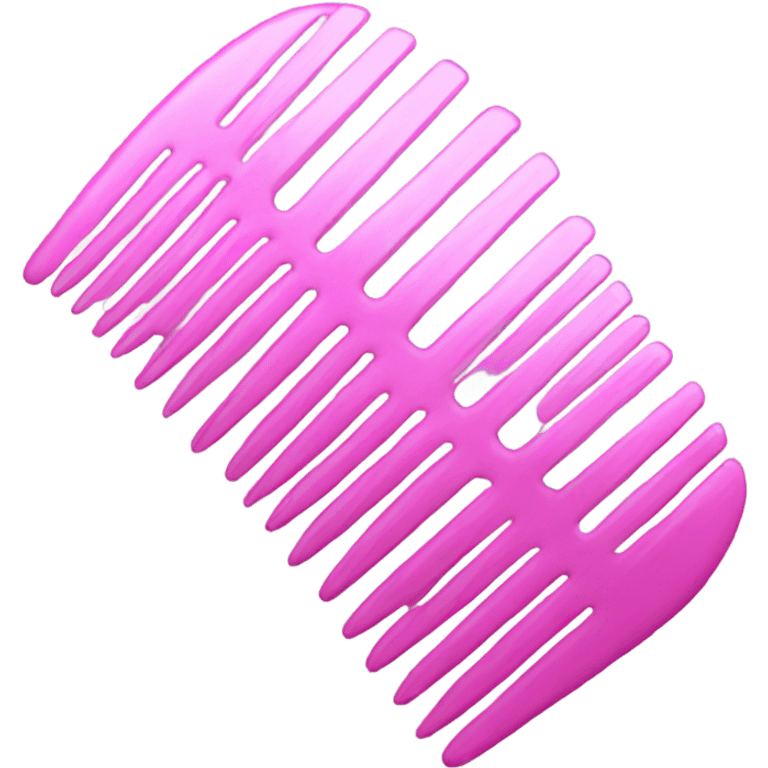 pink comb emoji