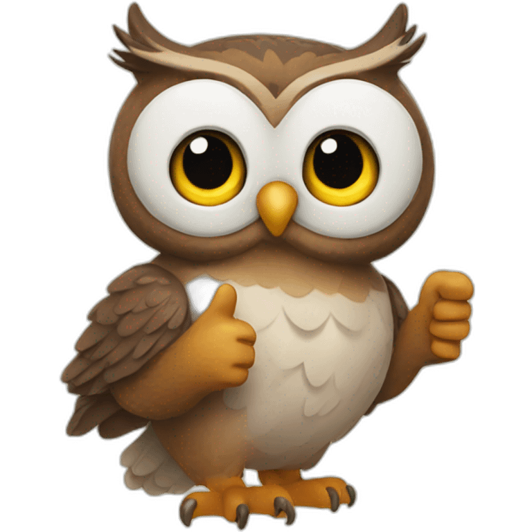 owl thumbsup emoji