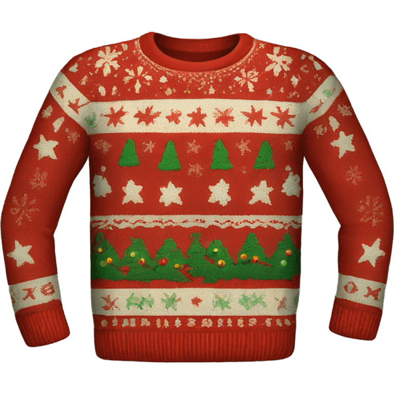 ugly christmas sweater emoji