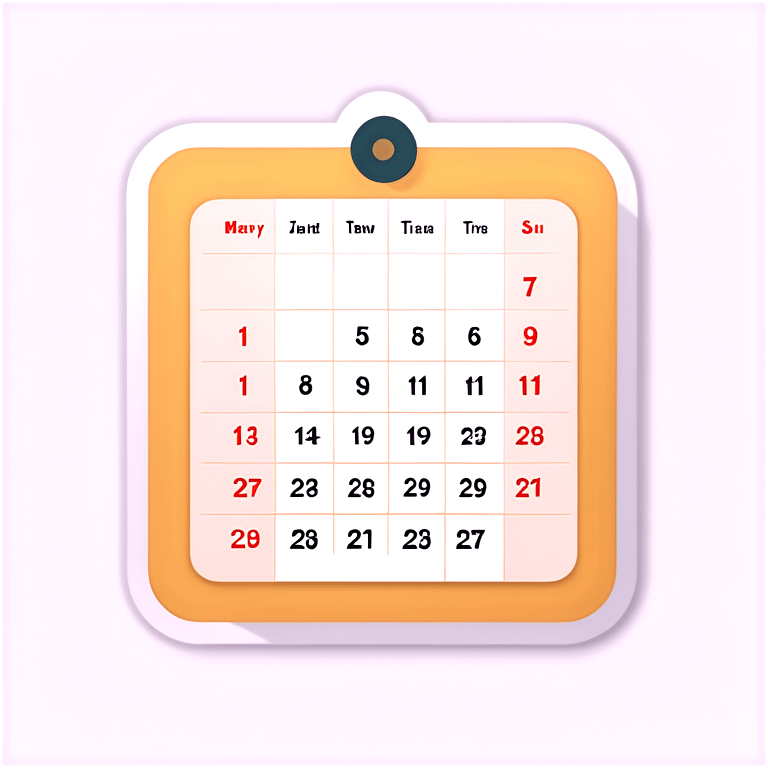 Beige calendar  emoji