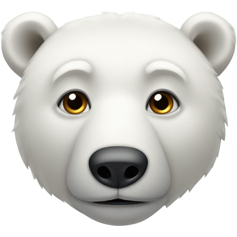 Polar bear with x eyes emoji