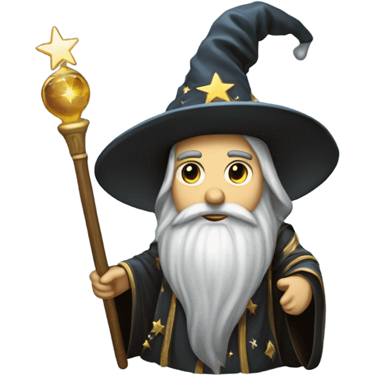 wizard holding a big hard disk emoji