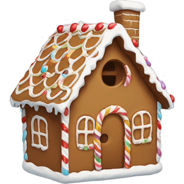 Gingerbread house emoji